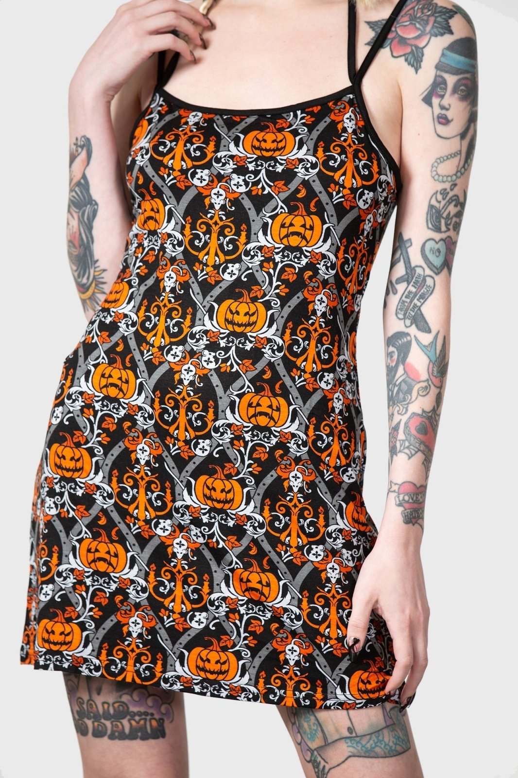 Autumn Slumber Slip Dress - womens sleepwear - VampireFreaks - Killstar