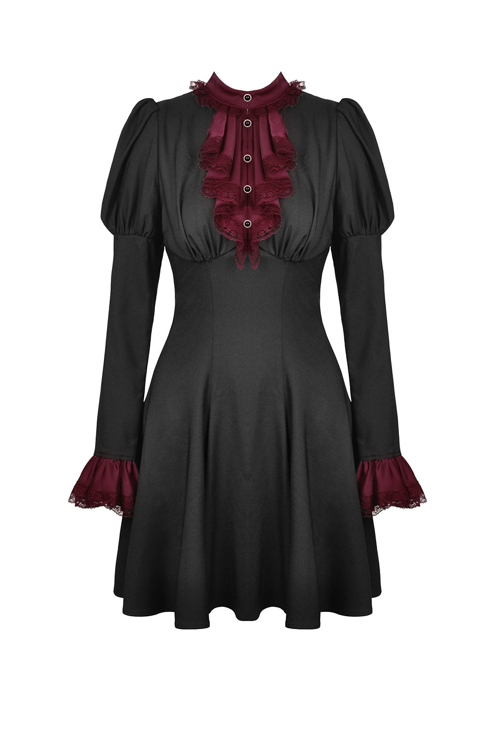 Autumnal Goth Ruffle Dress - dresses - VampireFreaks - Dark In Love