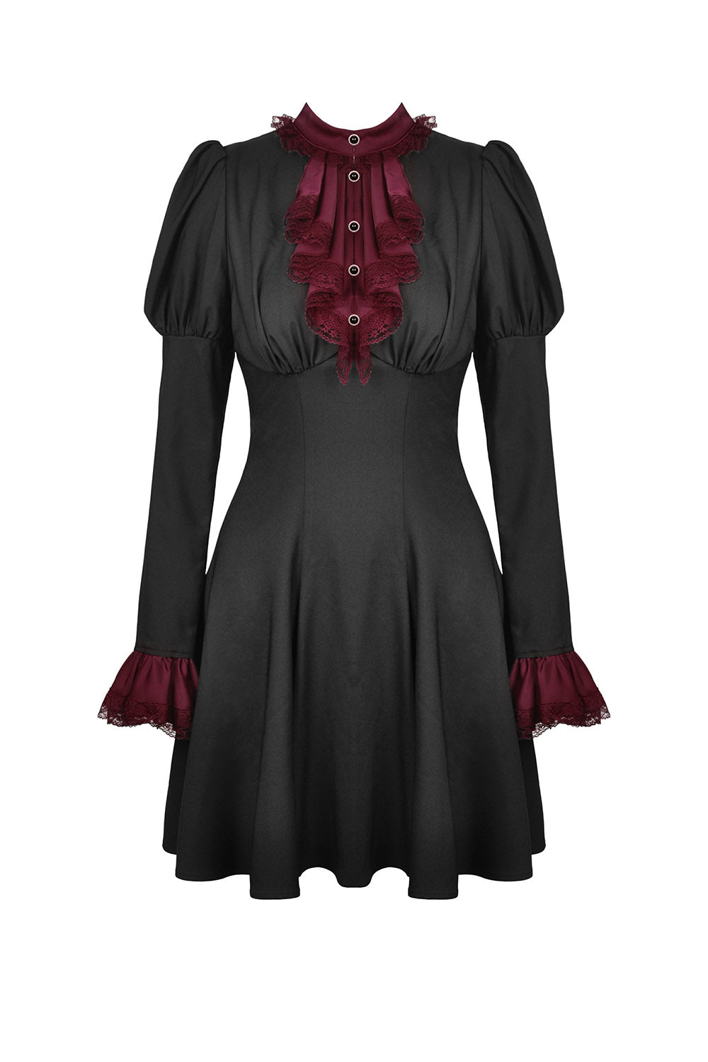 Autumnal Goth Ruffle Dress - dresses - VampireFreaks - Dark In Love