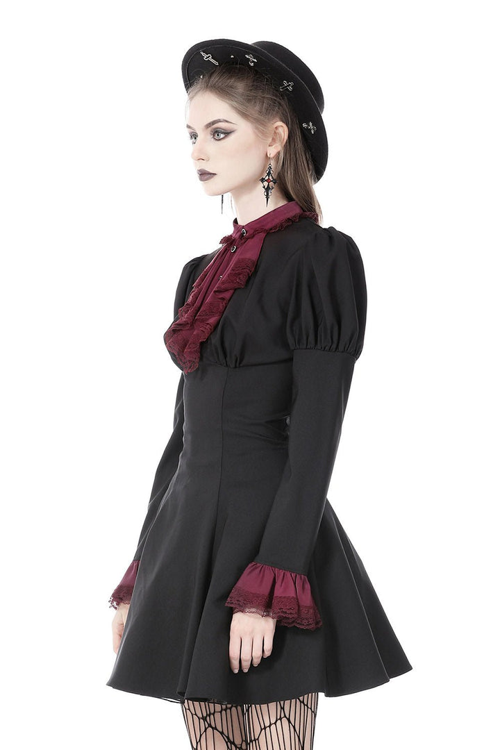 Autumnal Goth Ruffle Dress - dresses - VampireFreaks - Dark In Love