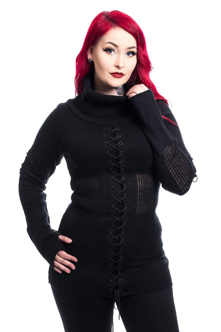 Ava Top [Black] - womens outerwear - VampireFreaks - Poizen Industries