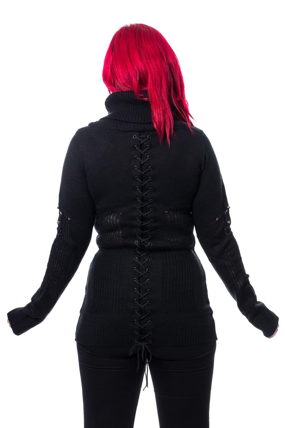 Ava Top [Black] - womens outerwear - VampireFreaks - Poizen Industries