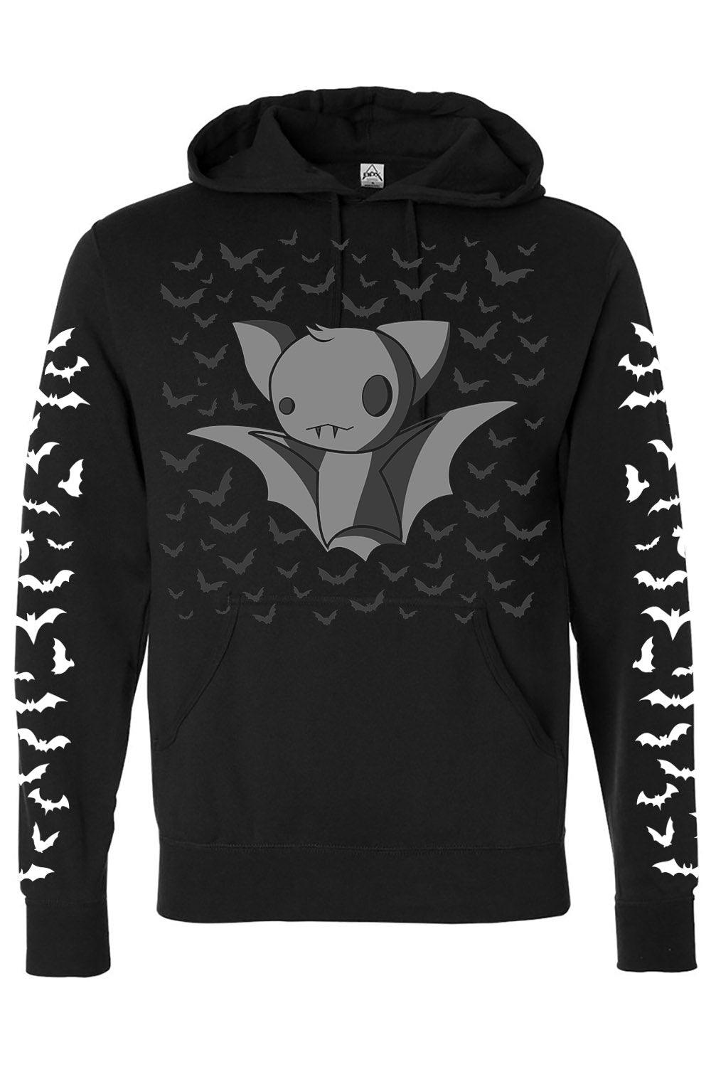 Baby Bat Hoodie [Zipper or Pullover] - mens outerwear - VampireFreaks - VampireFreaks