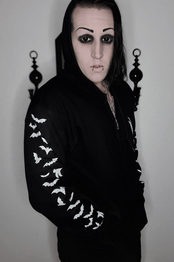 Baby Bat Hoodie [Zipper or Pullover] - mens outerwear - VampireFreaks - VampireFreaks