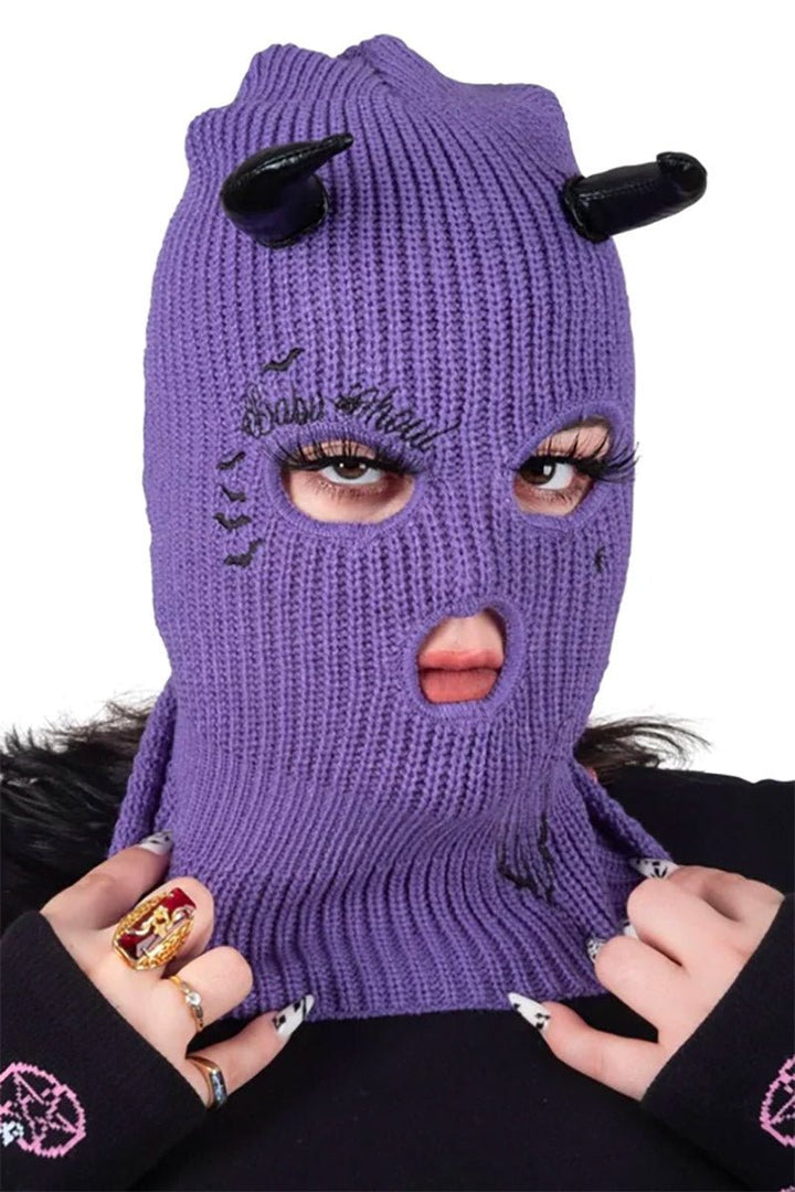 Baby Ghoul Embroidered Balaclava Ski Mask - hats & scarves & headwear - VampireFreaks - Too Fast