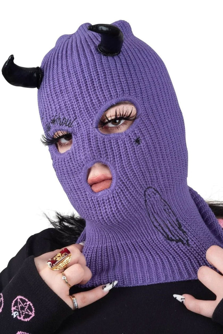 Baby Ghoul Embroidered Balaclava Ski Mask - hats & scarves & headwear - VampireFreaks - Too Fast