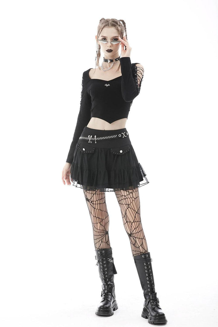 Baby Goth Crop Top - womens tops - VampireFreaks - Dark In Love