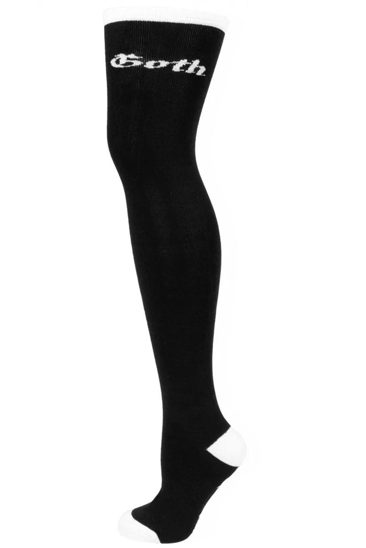 Baby Goth Thigh High Socks - socks & stockings - VampireFreaks - Too Fast