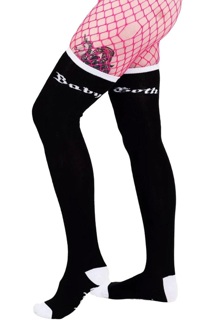 Baby Goth Thigh High Socks - socks & stockings - VampireFreaks - Too Fast