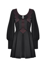 Babydoll Batwing Collar Mini Dress - dresses - VampireFreaks - Dark In Love