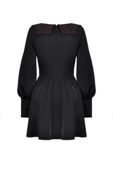Babydoll Batwing Collar Mini Dress - dresses - VampireFreaks - Dark In Love