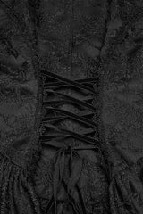 corset style lace up back detail