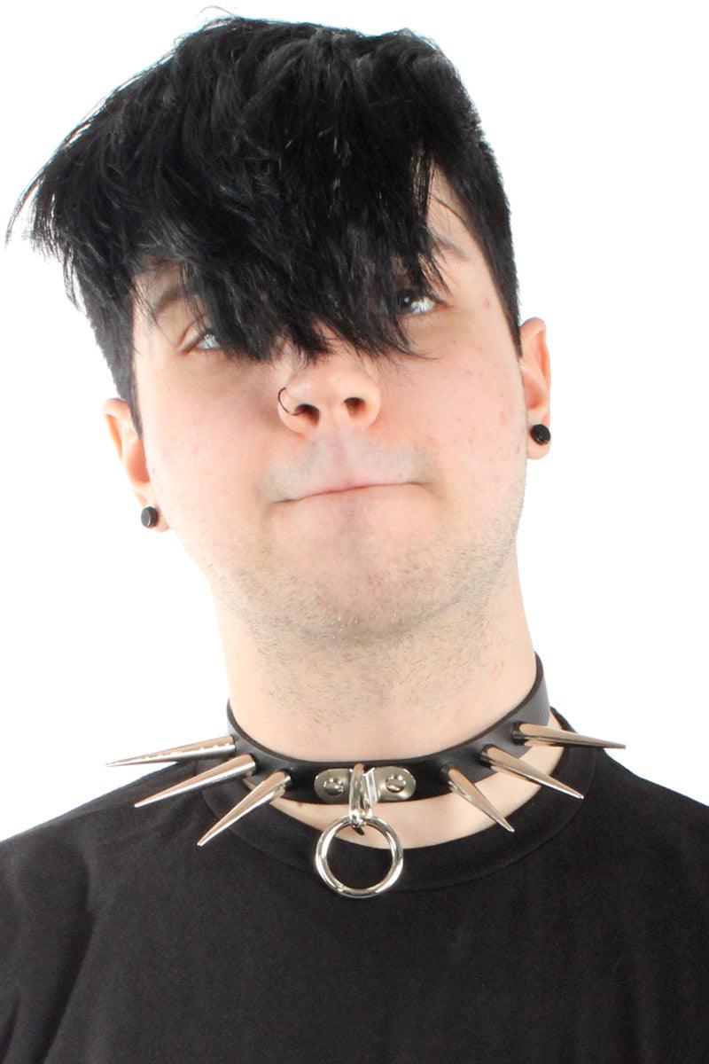 Back Off Long Spikes Collar - chokers - VampireFreaks - Funk Plus