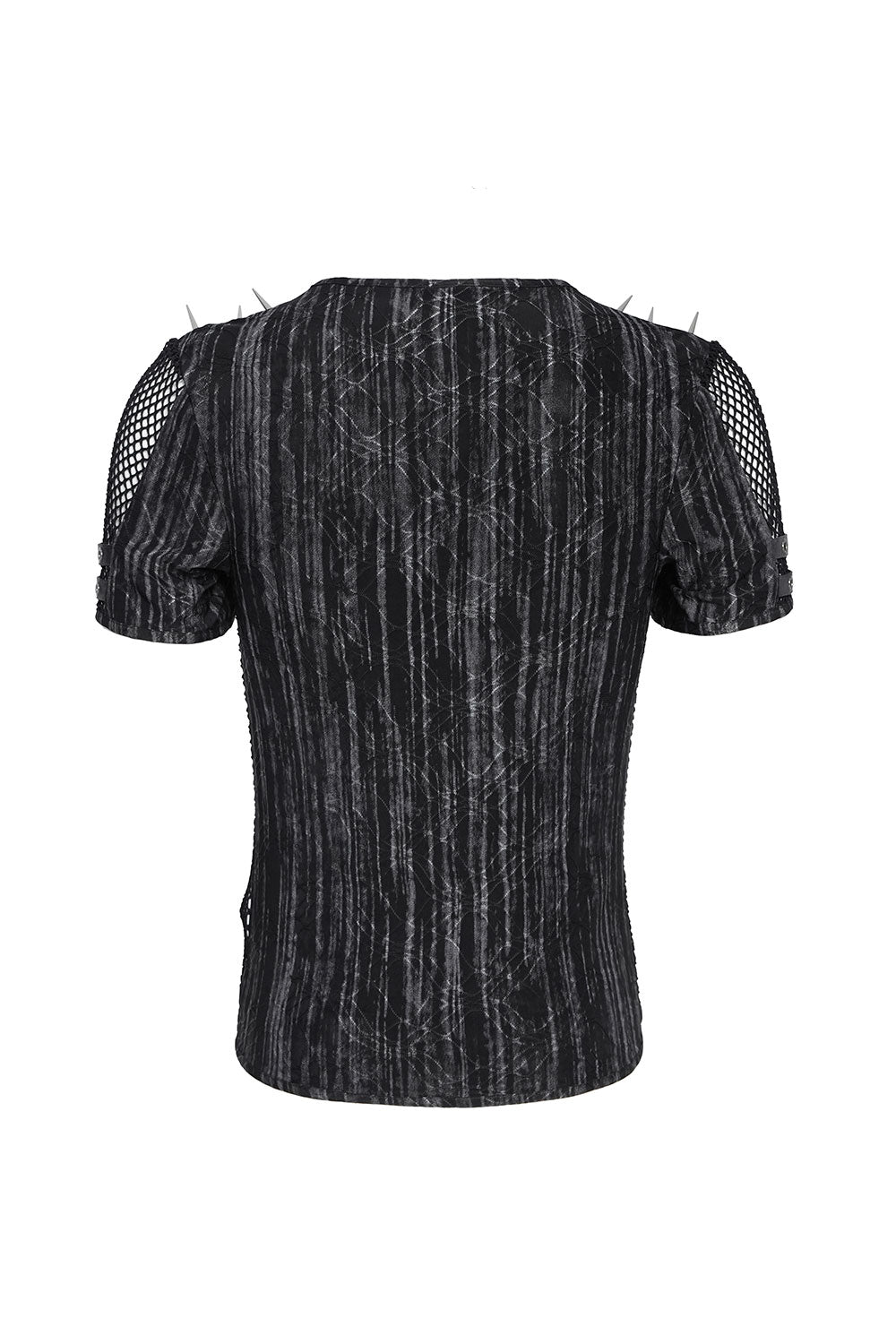 Back view of mens mesh top
