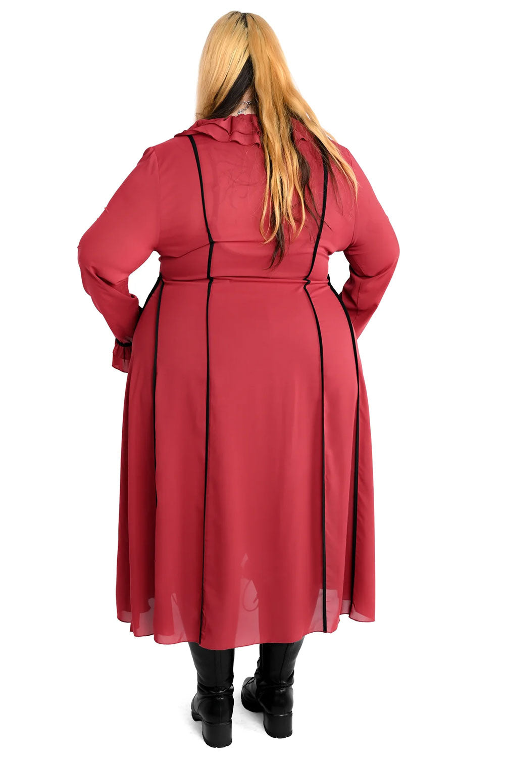 Womens Lisa Duster from Foxblood with front tie closure in plus sizes