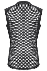 punk grunge metal black mesh fishnet mens tank top