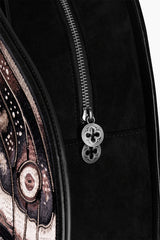 zipper detail of ashira moth backpack