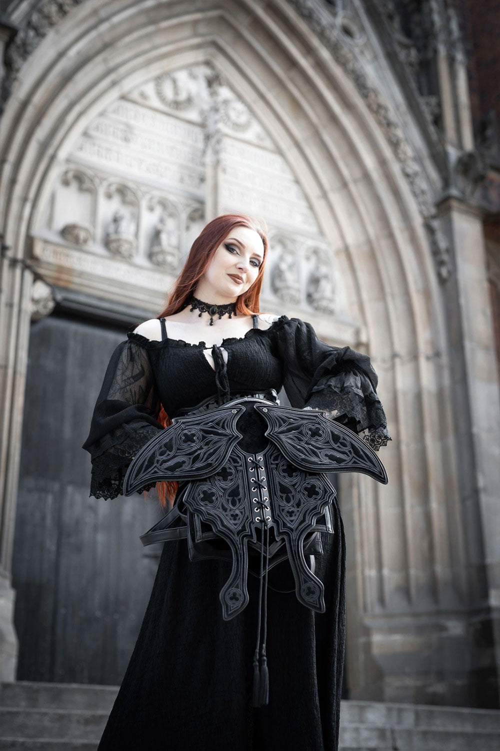 Goth style cute moth backpack
