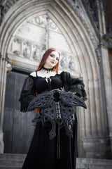Goth style cute moth backpack