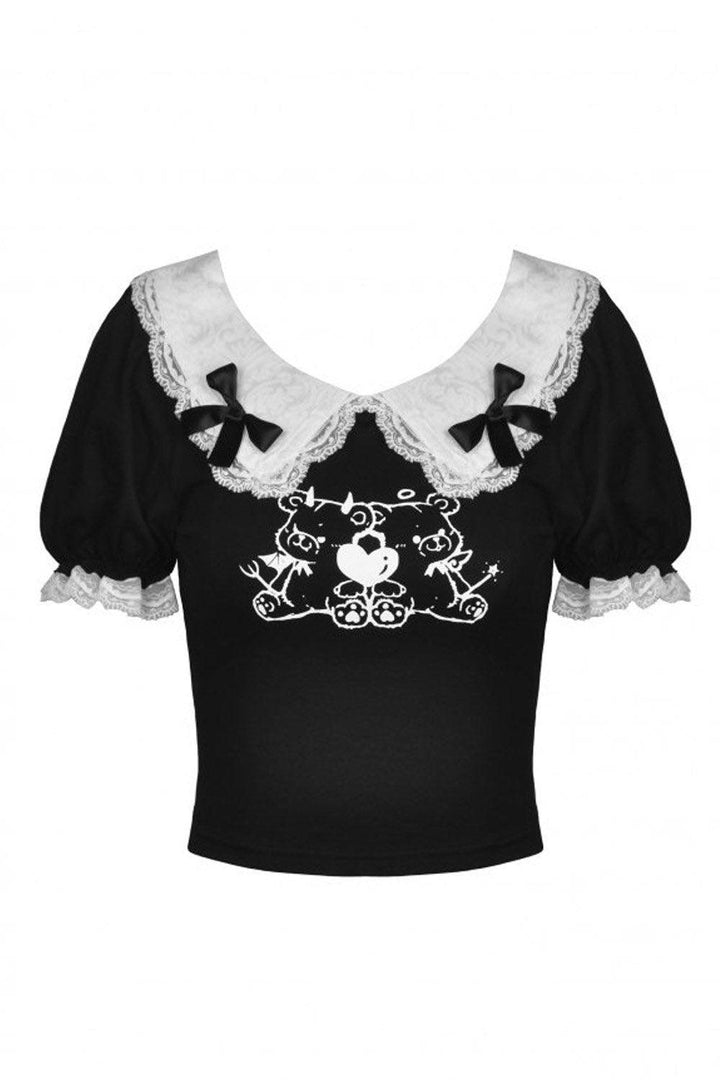 Bad Bears Crop Top - womens tops - VampireFreaks - Dark In Love