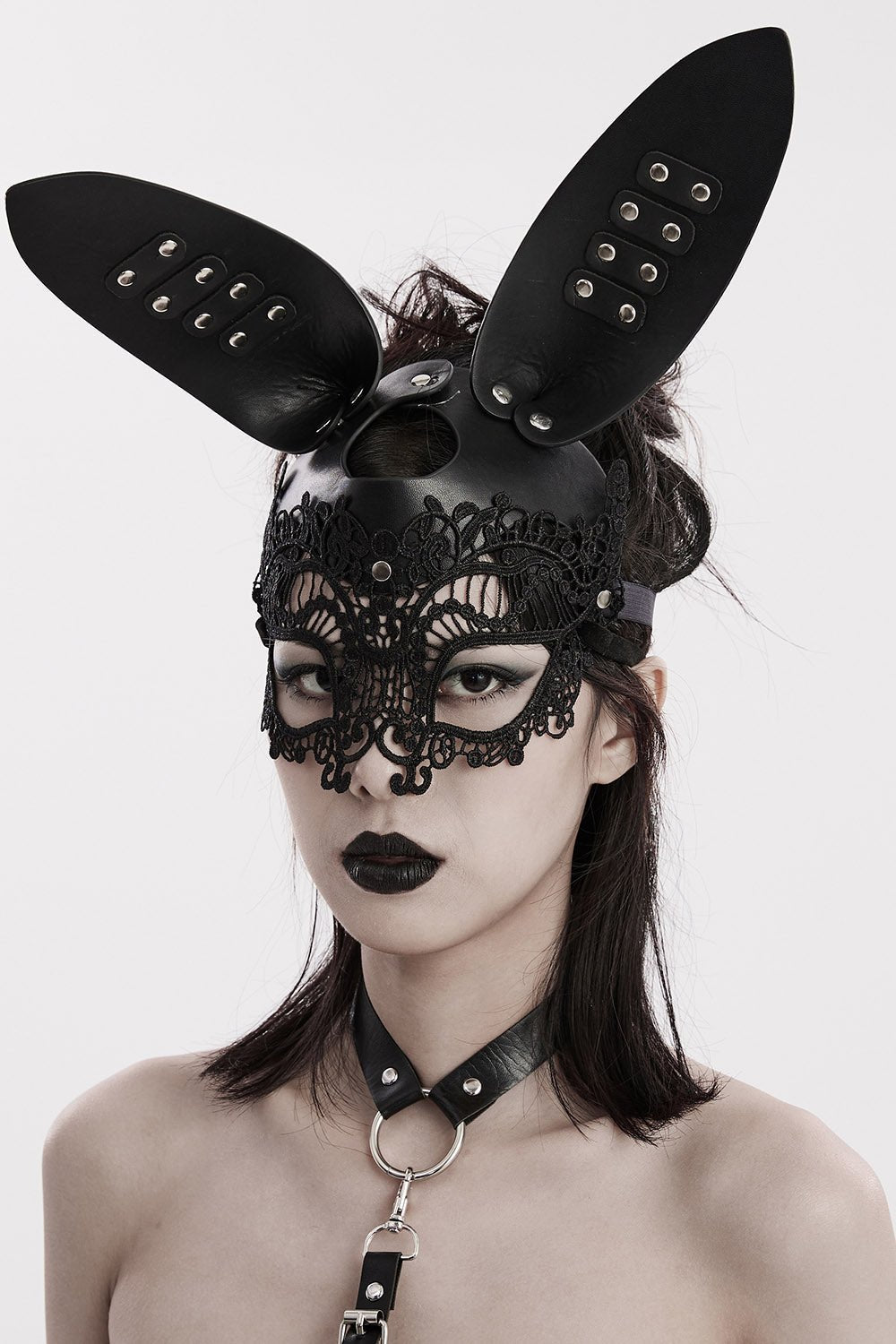 Bad Bunny Leather Mask - face masks - VampireFreaks - Punk Rave