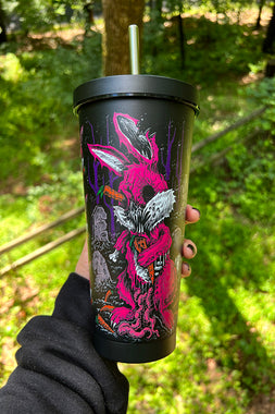 Zombunny Cold Brew Tumbler with Straw