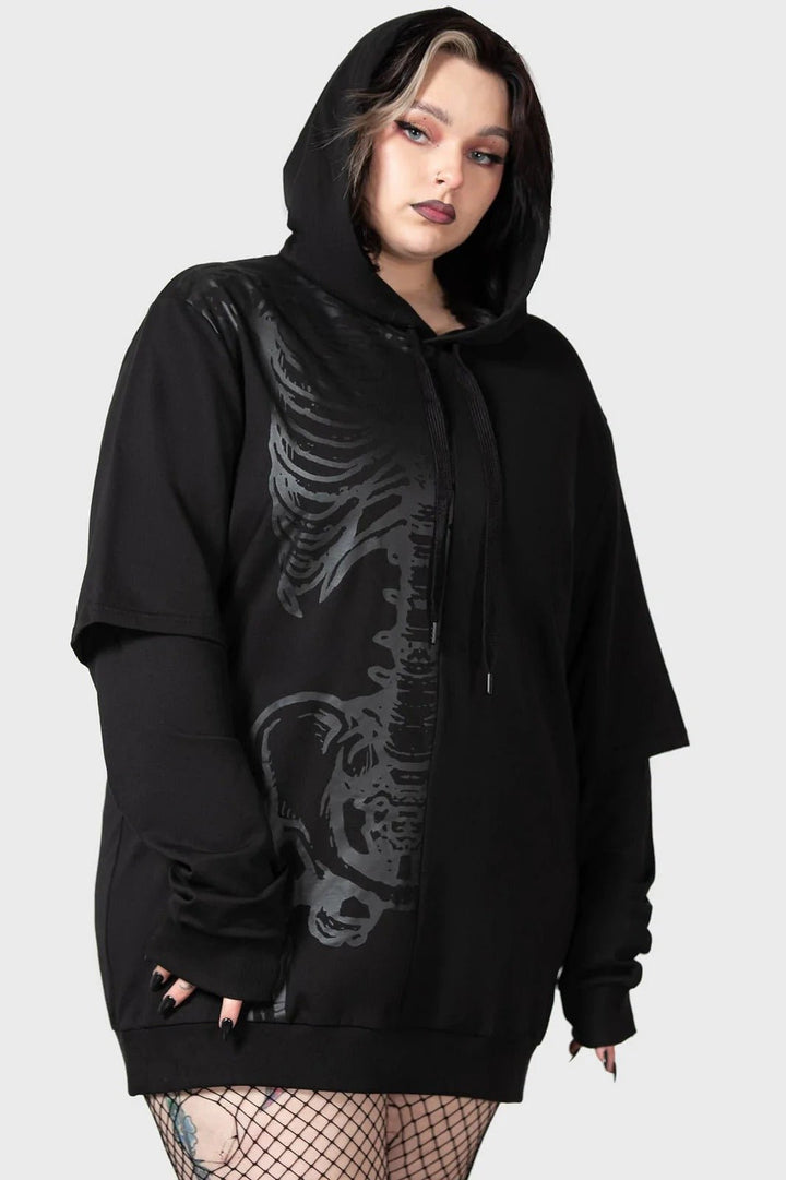 Bad2the Hoodie [UNISEX] - mens outerwear - VampireFreaks - Killstar