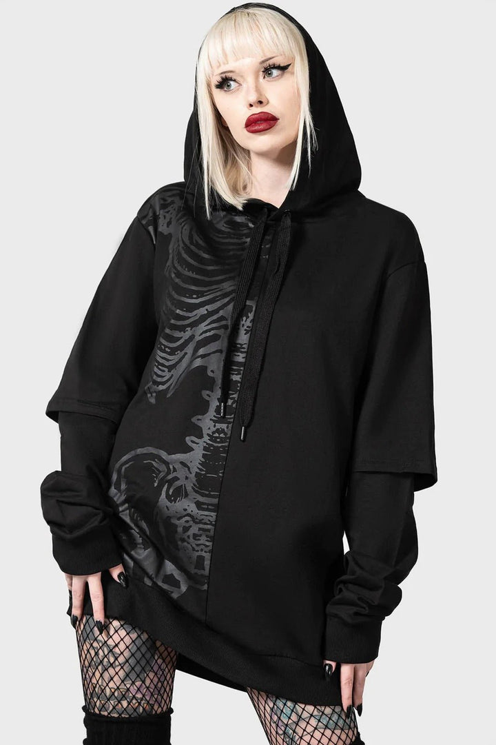 Bad2the Hoodie [UNISEX] - mens outerwear - VampireFreaks - Killstar