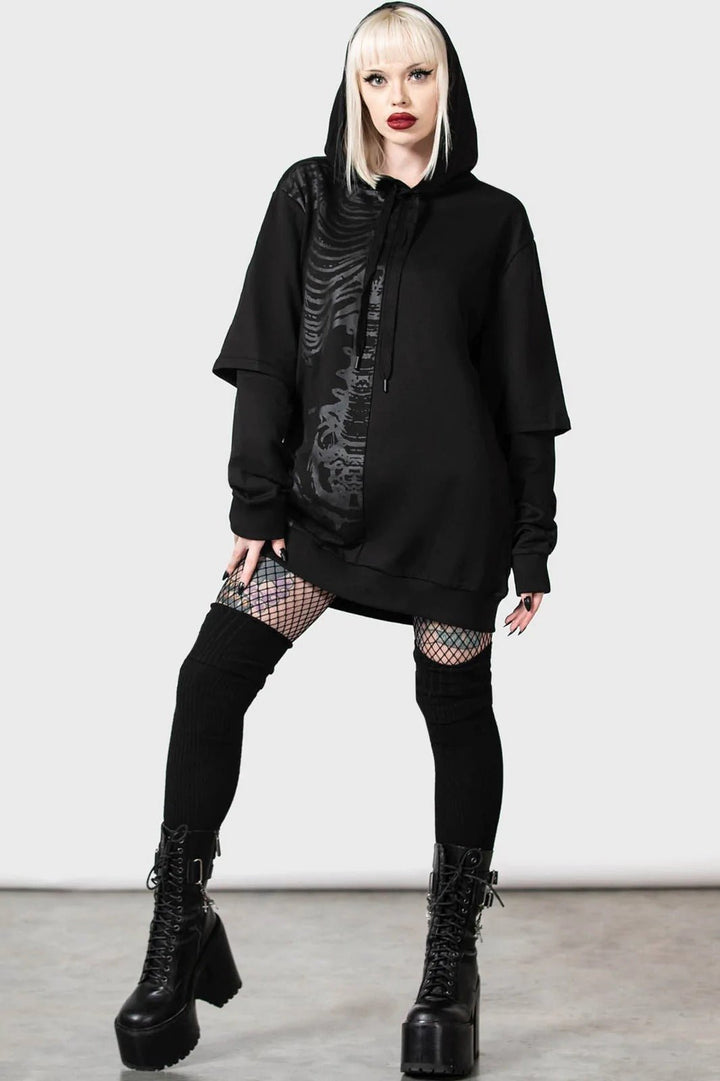 Bad2the Hoodie [UNISEX] - mens outerwear - VampireFreaks - Killstar