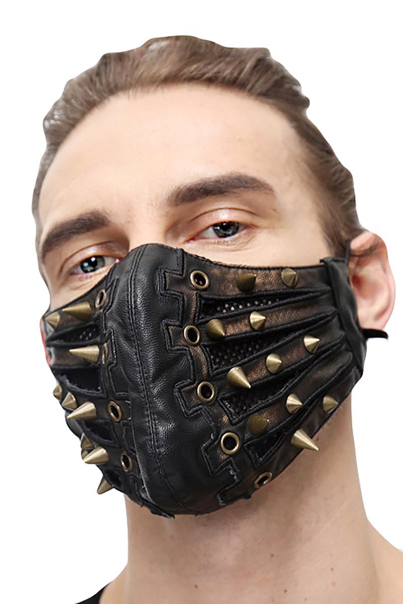 Badlands Spiked Face Mask [UNISEX] - face masks - VampireFreaks - Devil Fashion