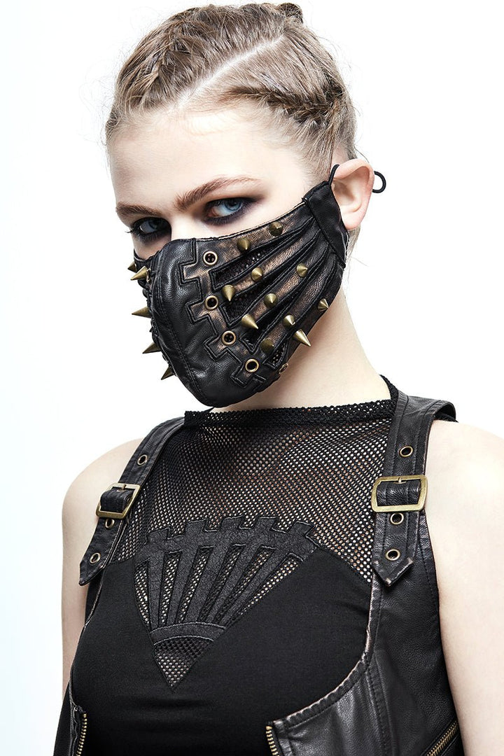 Badlands Spiked Face Mask [UNISEX] - face masks - VampireFreaks - Devil Fashion