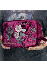 Baneful Botany Velvet Cosmetic Bag from Foot Clothes