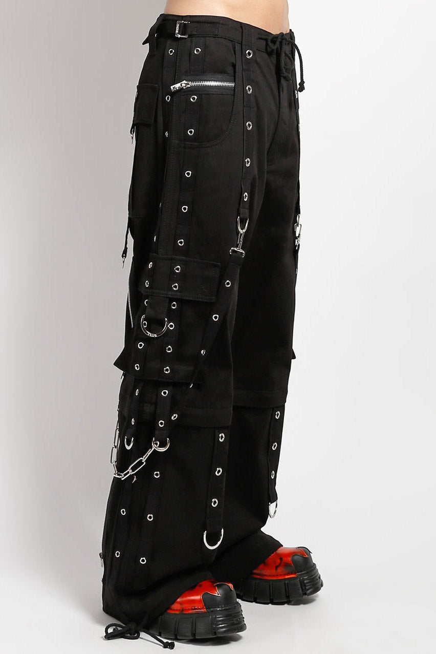 tripp nyc 00s sk8 地雷系 パンク ゴシック バギーパンツ 黒 Tripp NYC Lock Up Pants – VampireFreaks