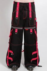 mens tripp NYC hot pink and black pants