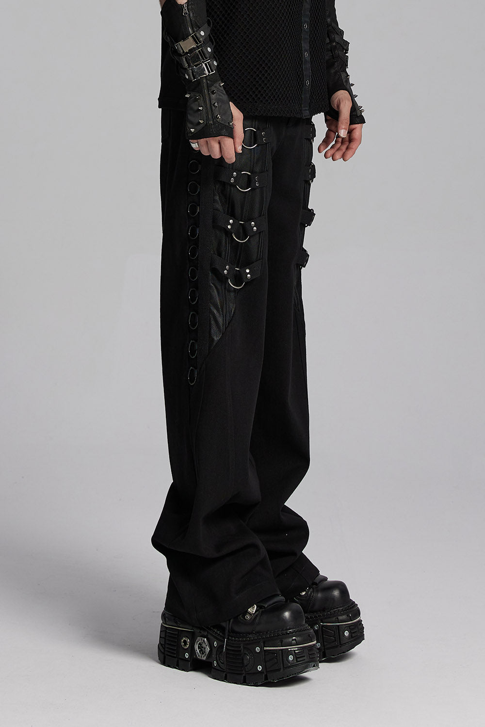 mens o-ring goth jeans