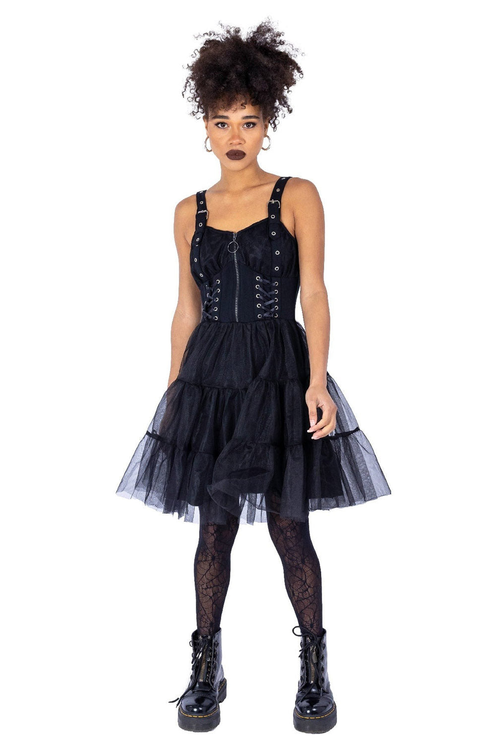womens black tulle skirt dress