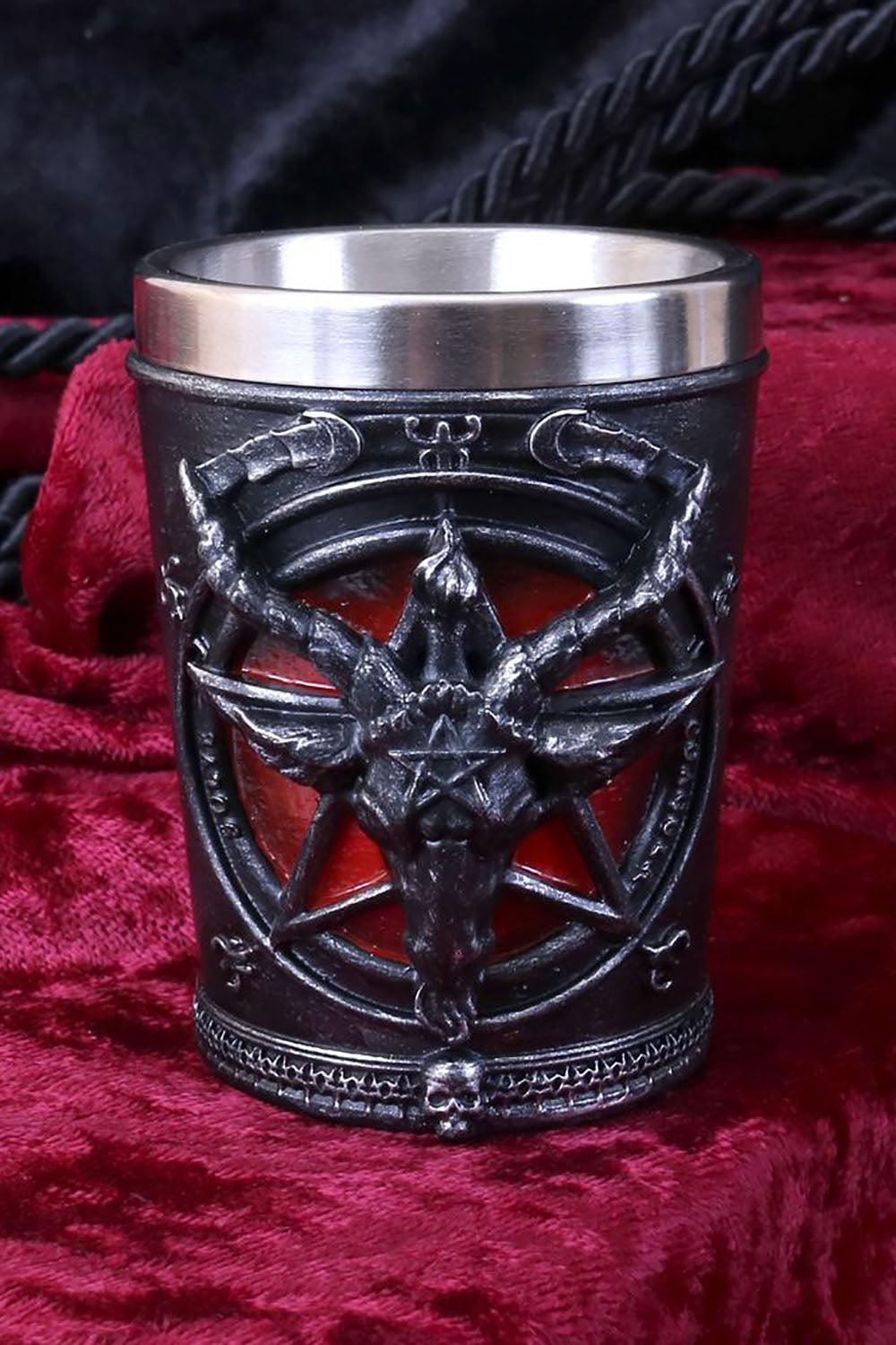 Baphomet Shot Glass - housewares - VampireFreaks - Nemesis Now