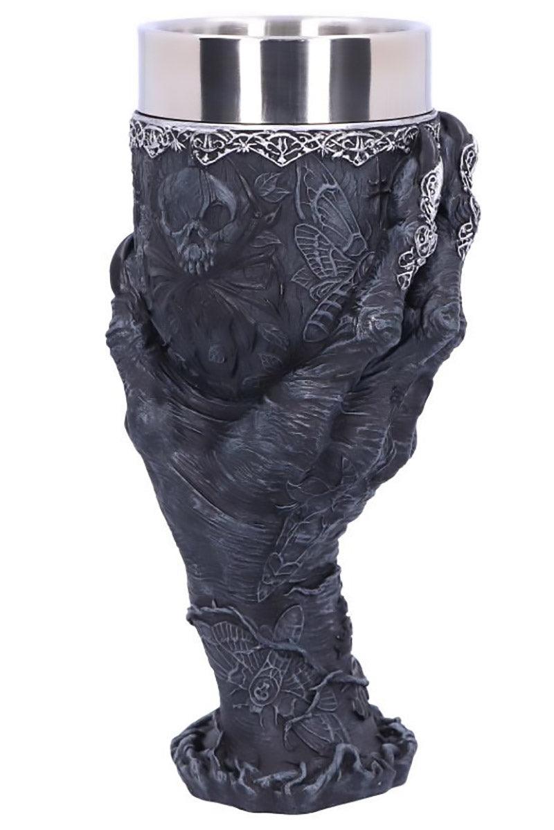 Baphomet's Grasp Horror Hand Goblet Glass - housewares - VampireFreaks - Nemesis Now