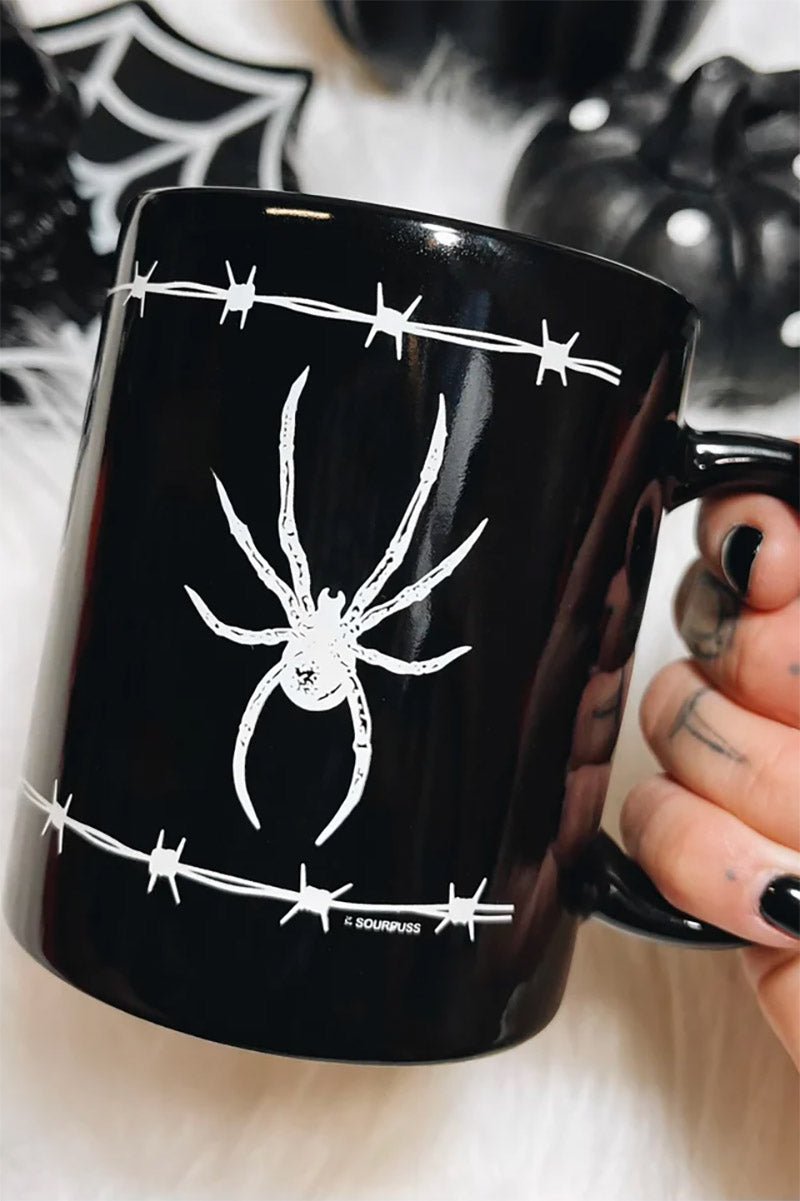 Barbed Wire Spider Mug - housewares - VampireFreaks - Sourpuss