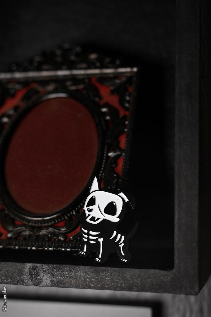 Barky Bones Enamel Pin - pins & patches - VampireFreaks - VampireFreaks