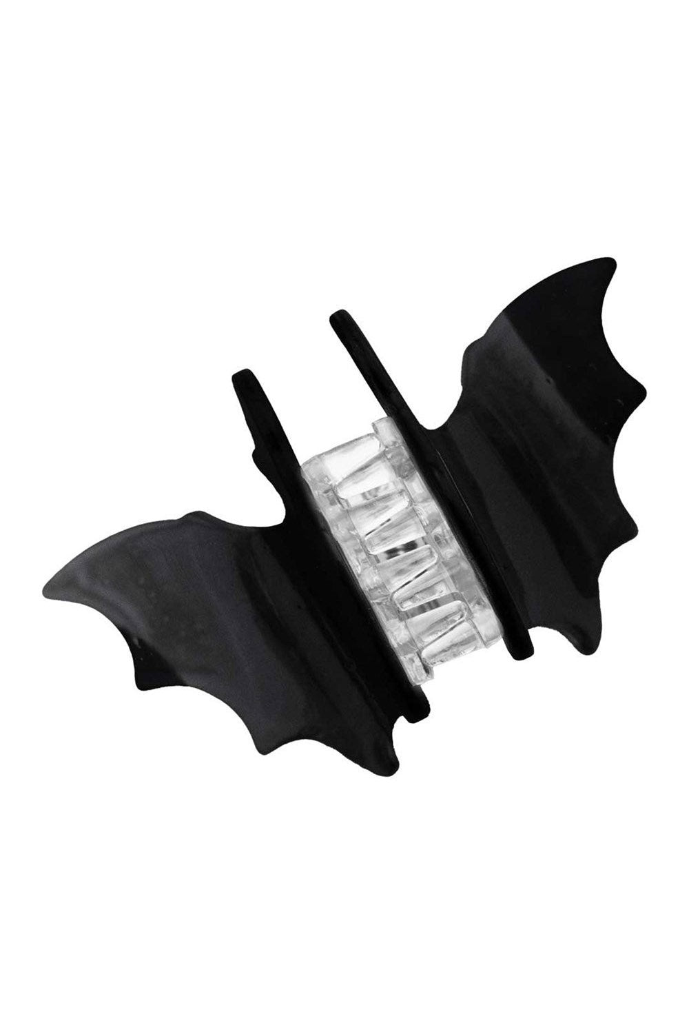 black bat hair claw clip