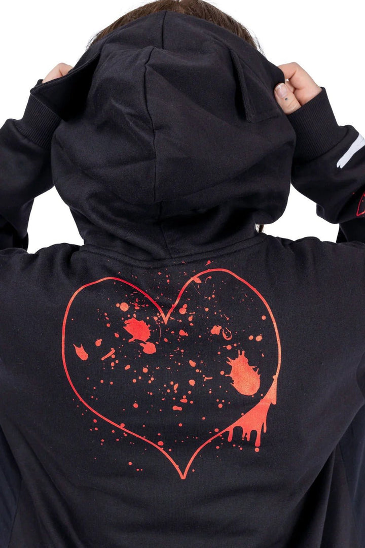 Bat Attack Hoodie - womens outerwear - VampireFreaks - Poizen Industries