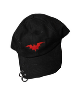 Vampire Bat Pierced Baseball Cap [Red]