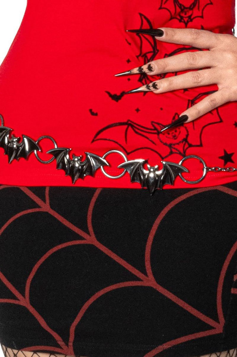 gothic bat belt