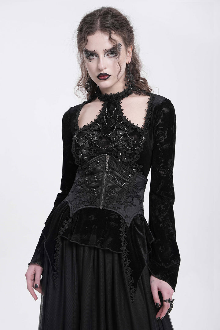 underbust vampire goth corset