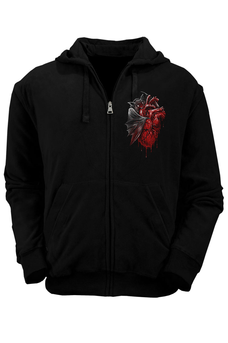 gothic bat hoodie jacket