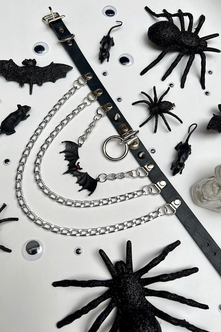 Bat Bites Stacked Choker - chokers - VampireFreaks - VampireFreaks