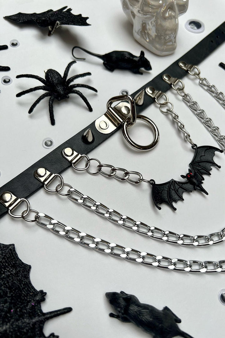 Bat Bites Stacked Choker - chokers - VampireFreaks - VampireFreaks