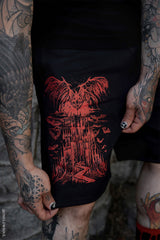 mens summer goth shorts
