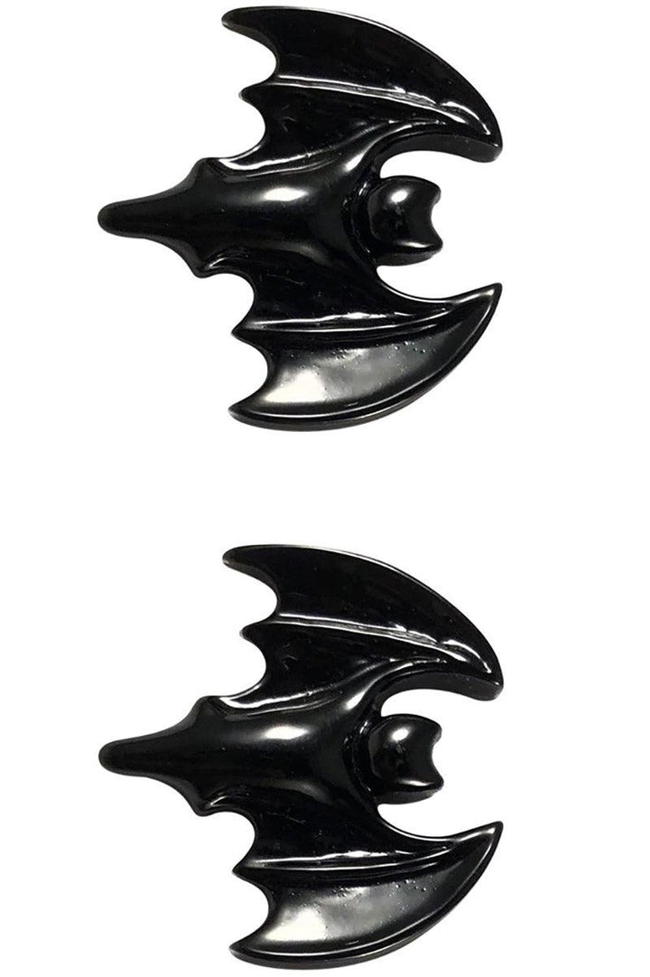 Bat Black Stud Earrings - jewelry - VampireFreaks - Kreepsville